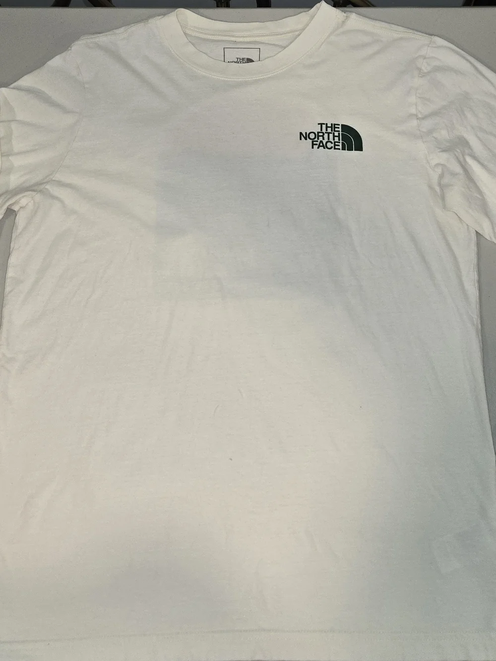 The North Face Men's Cream Long-Sleeve Graphic Sweatshirt